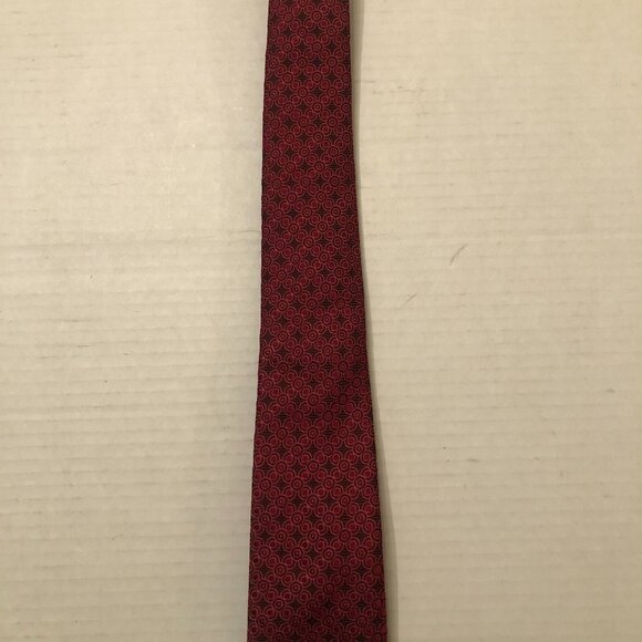 Pink men\'s new red 100%silk tie  2 1/2\
